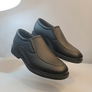 کفش رسمی مردانه مدل جردن کد7048 مشکی مات